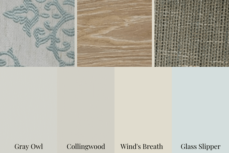 Glass Slipper, Gray Owl, Collingwood, Wind's Breath, Benjamin Moore