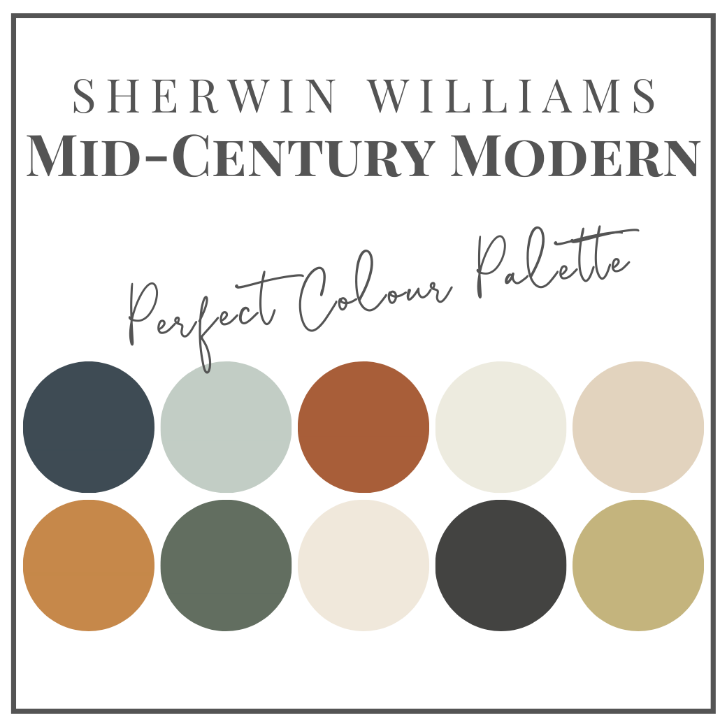 Sherwin Williams Mid-Century Modern - Perfect Colour Palettes - Claire ...