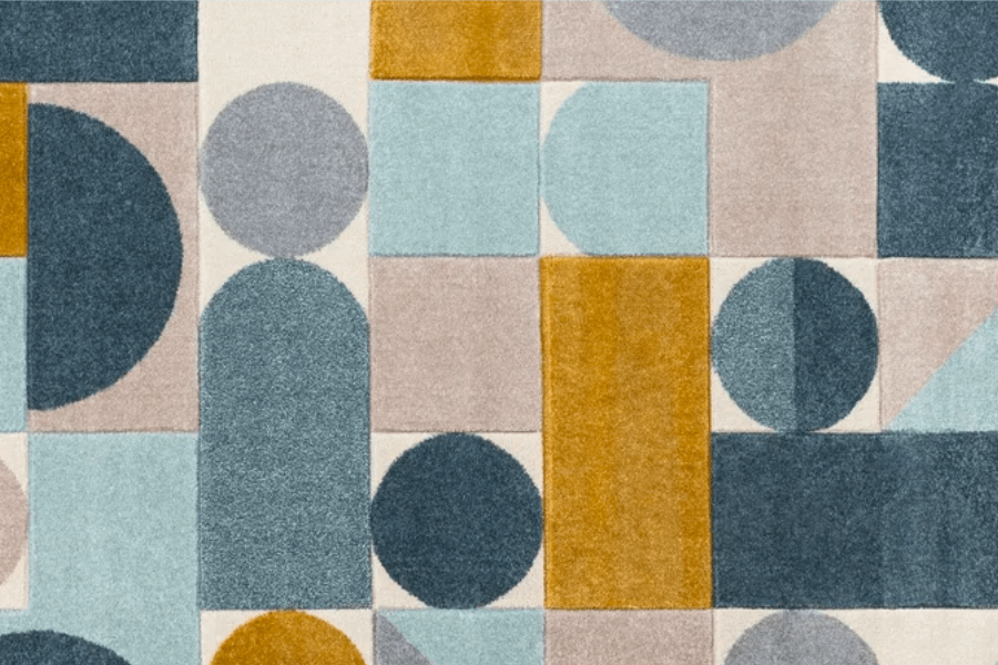 geometric area rug, mid century modern, area rug, geometric