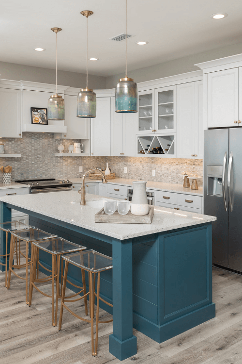 Coastal Design Styles, River Blue, benjamin moore, Shiplap, Island, white heron