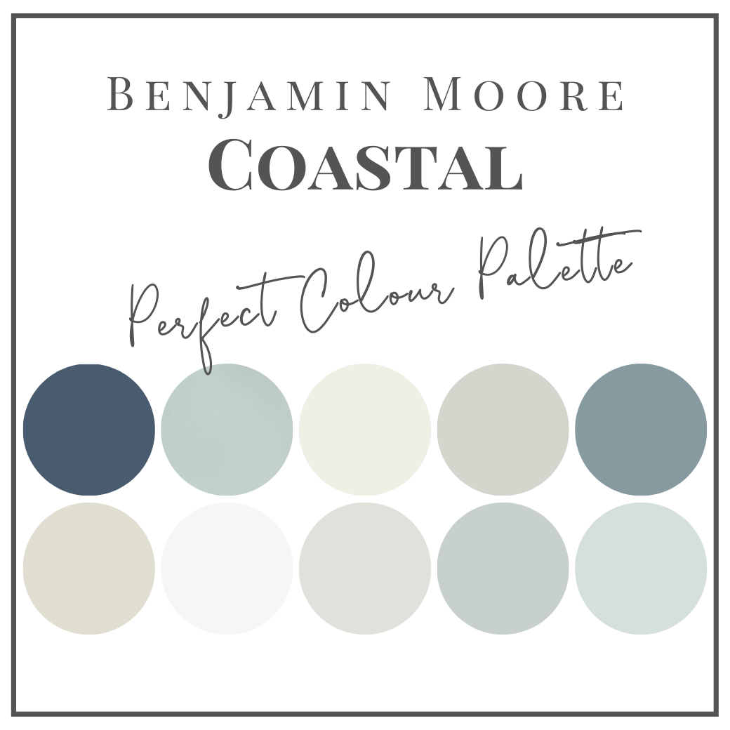 Calm Coastal Paint Color Palette Sherwin Williams Coastal Norway ...