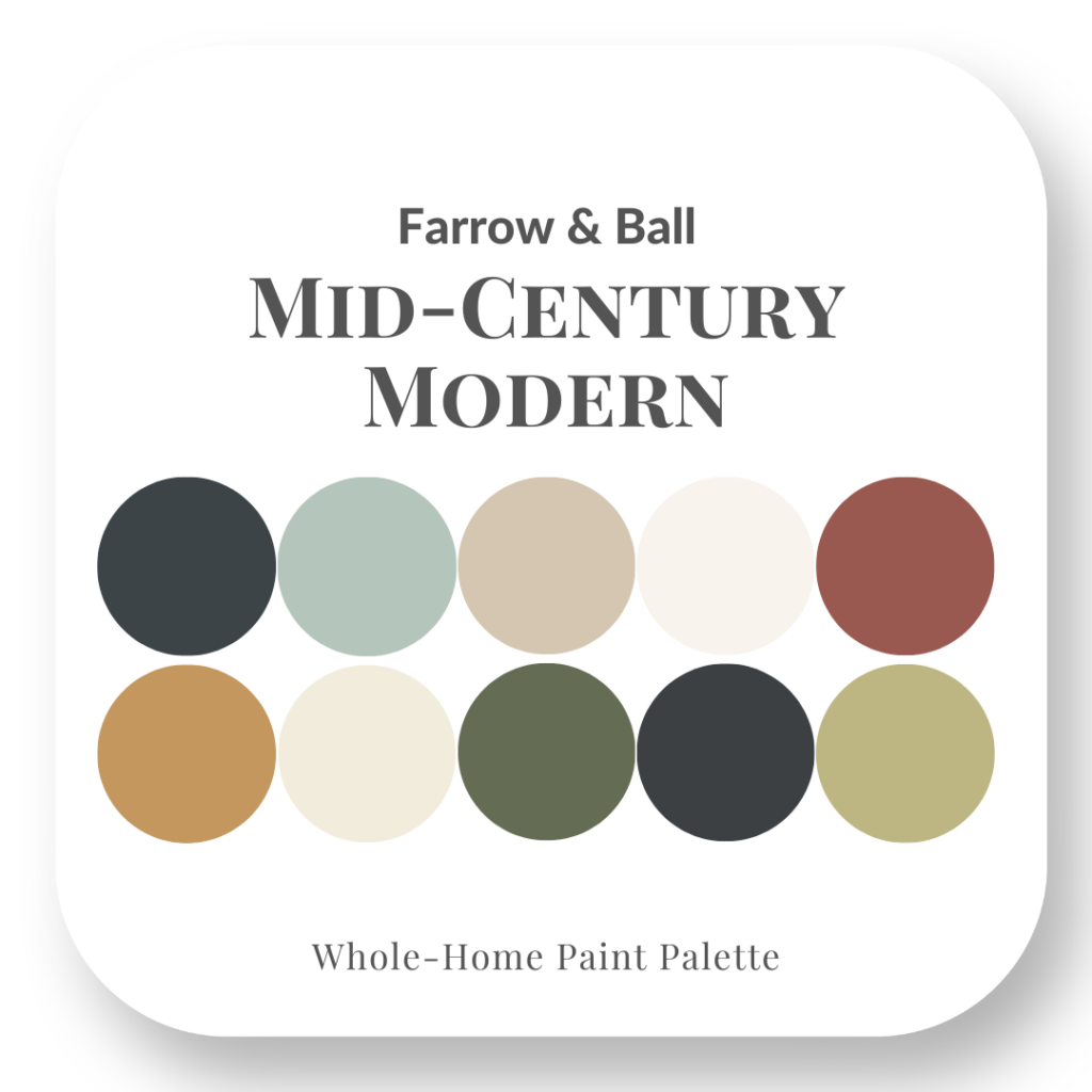 Farrow & Ball Mid-Century Modern - Perfect Colour Palettes - Claire Jefford