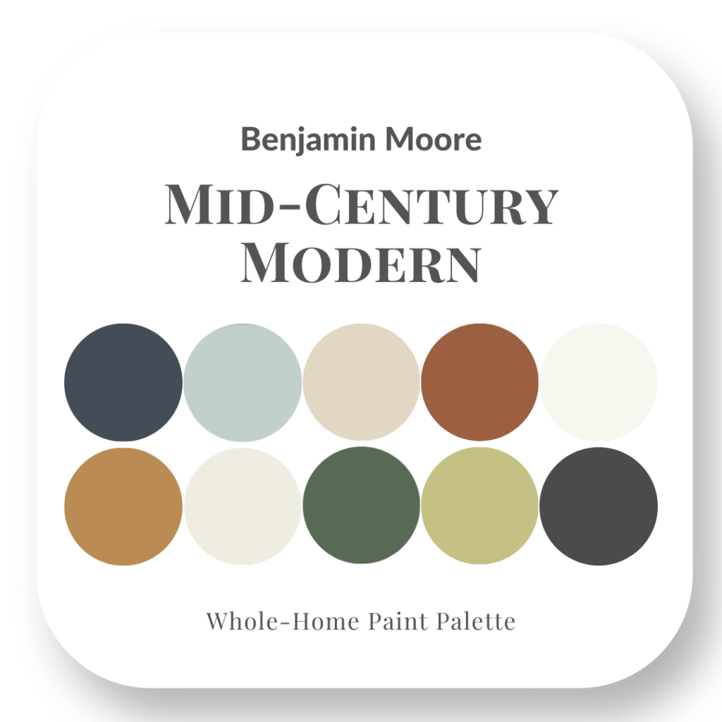 Mid Century Modern Style Benjamin Moore