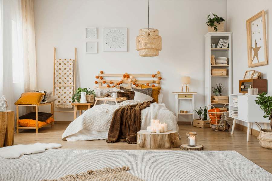 Boho Casual Design Style, Boho bedroom