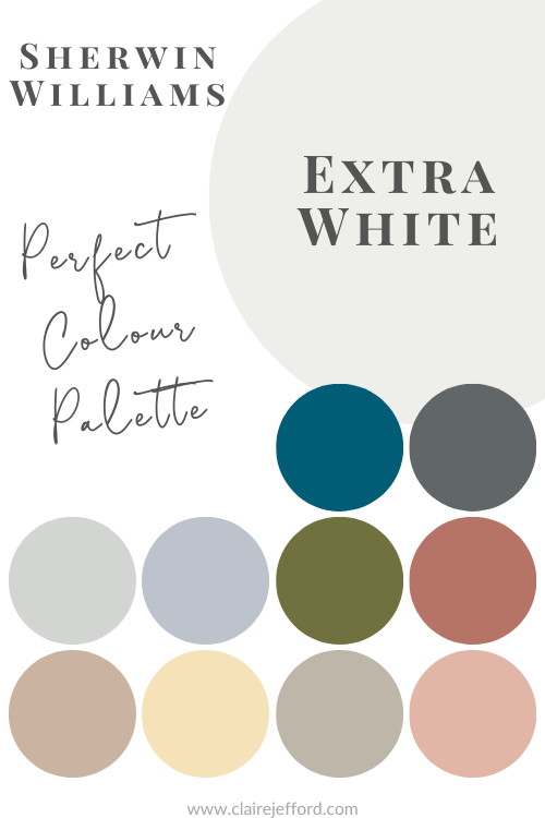 Extra White Sherwin Williams, Colour Palette, Paint Palette