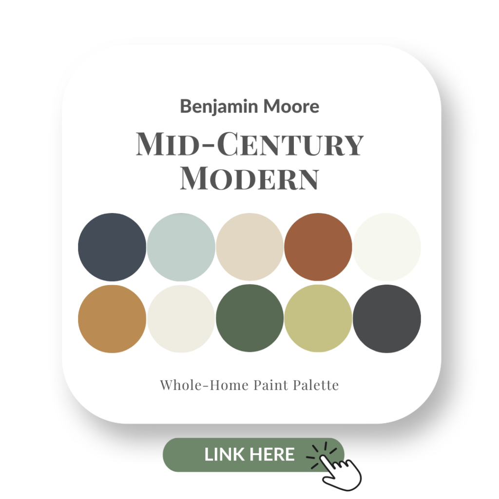 Mid Century Modern Style Benjamin Moore