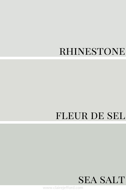Rhinestone, Fleur De Sel And Sea Salt, paint comparison, colour comparison