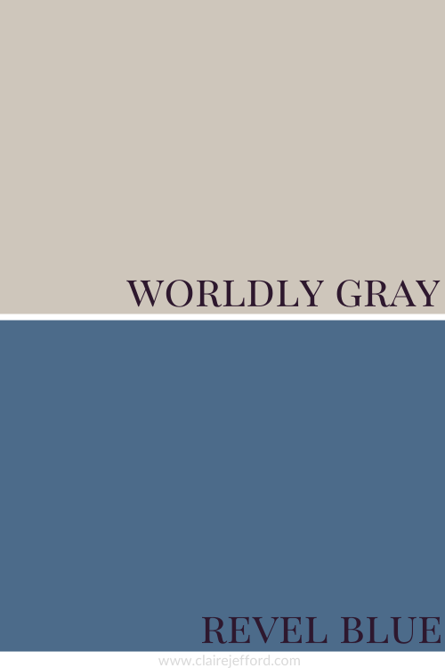 Worldly Gray, Revel Blue