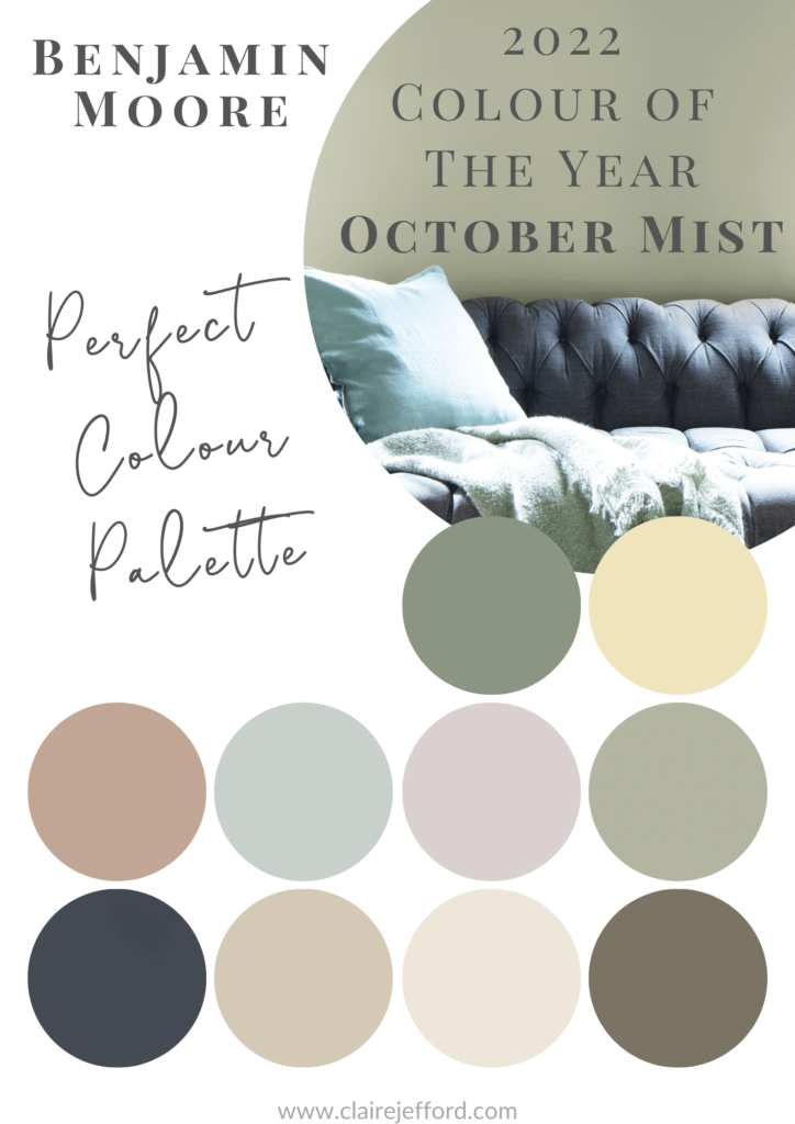 Benjamin Moore Colour of the Year 2022-October Mist