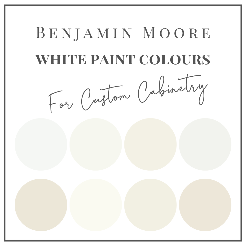 White Paint Colours for Custom Cabinetry