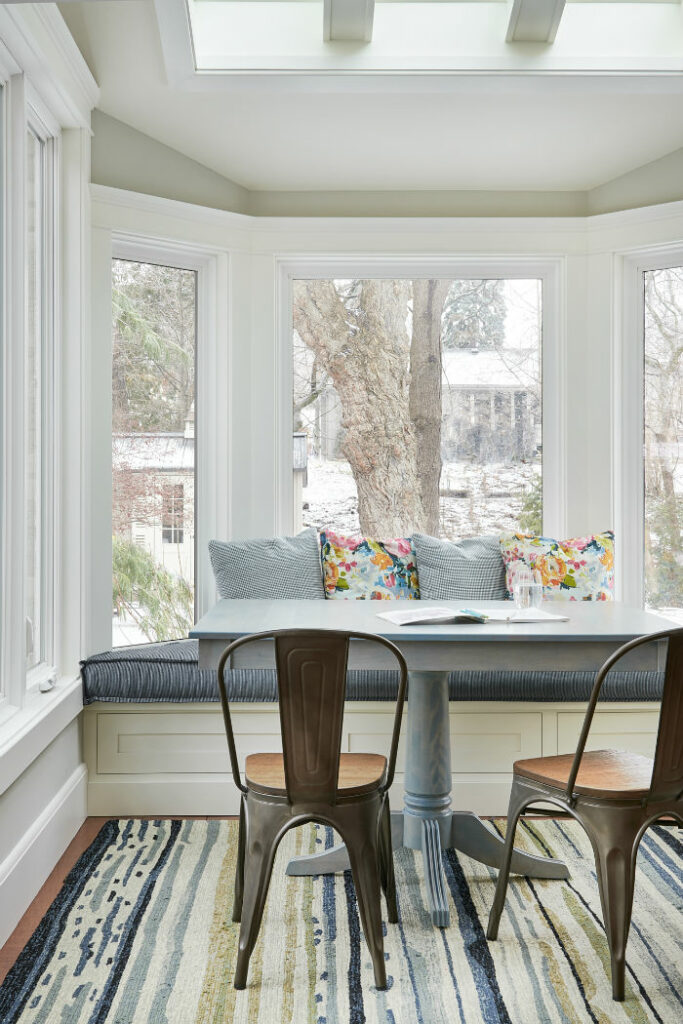 Glass Walled Room Built In Bench Claire Jefford Interior Design