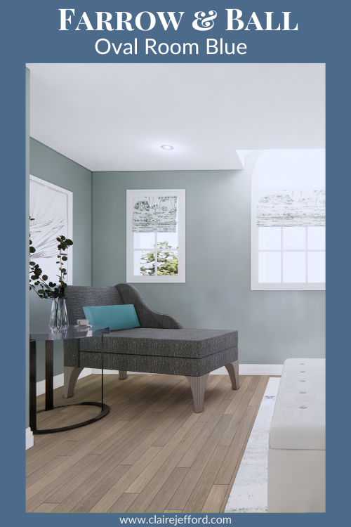 Farrow & Ball Oval Room Blue Colour Review by Claire Jefford