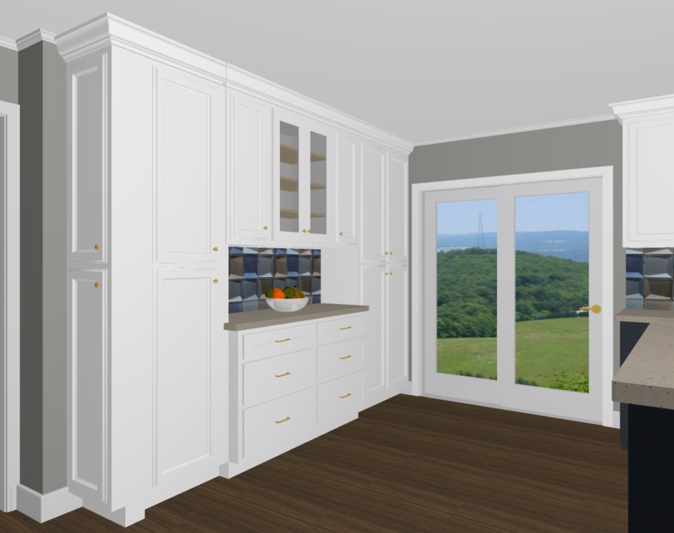 View Of Pantry Wall With Some Base Cabinetry 1