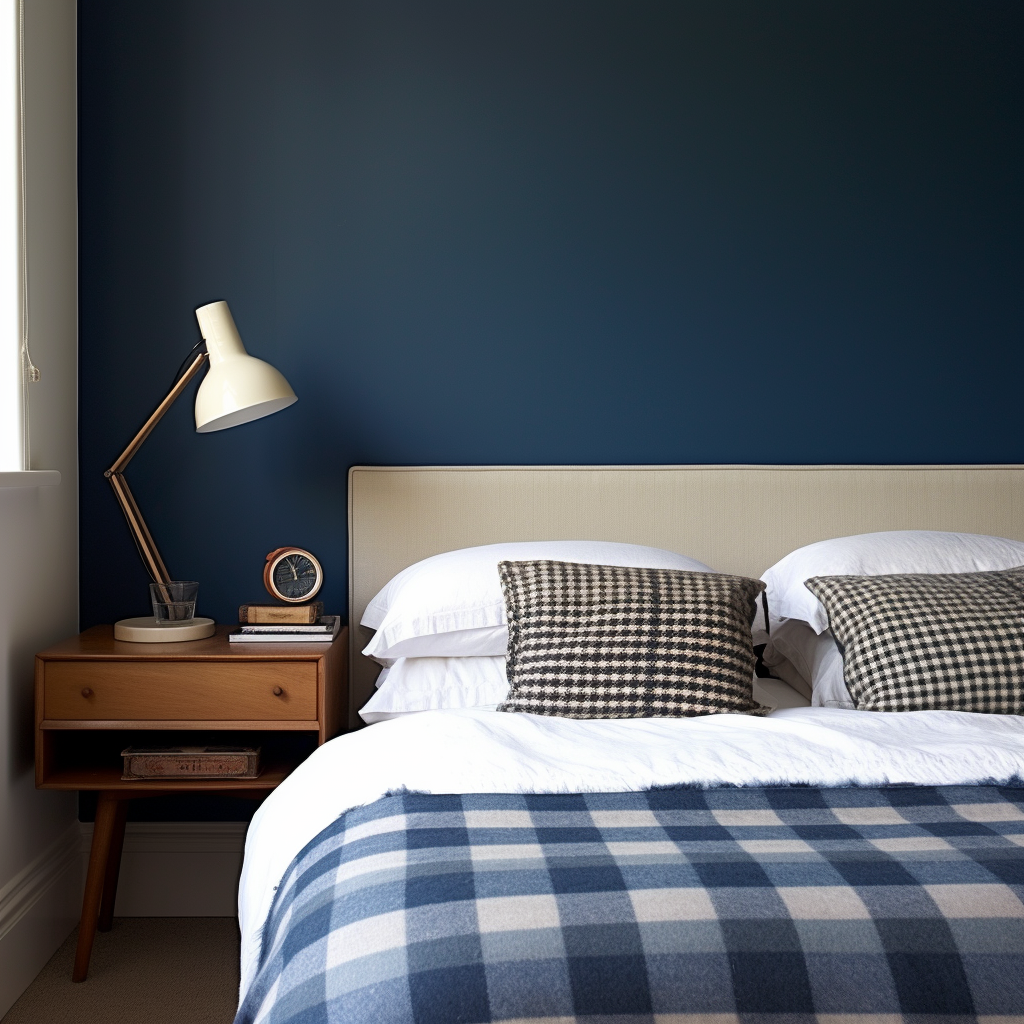 Farrow And Ball Hague Blue And White Bedroom