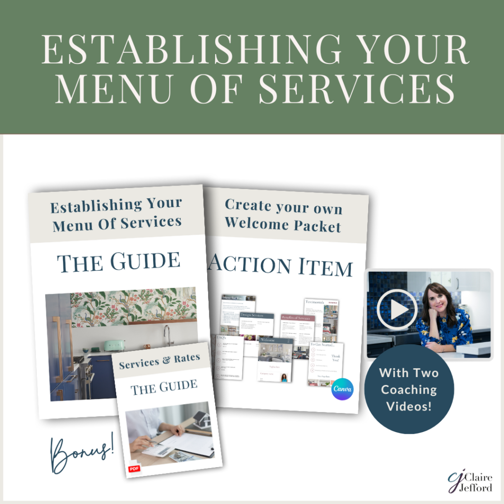 Establishing Your Menu Of Services