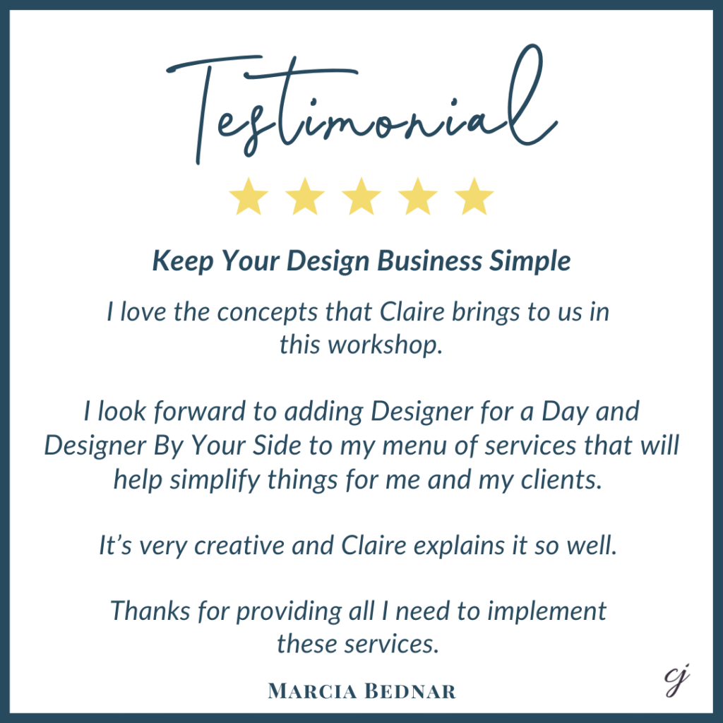 Marcia Bednar Workshop Testimonial