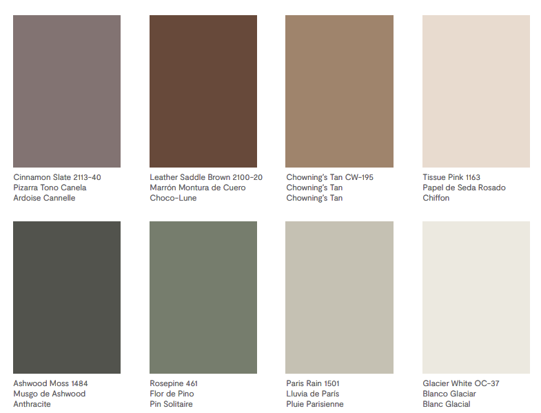 Benjamin Moore Colour Trends 2025