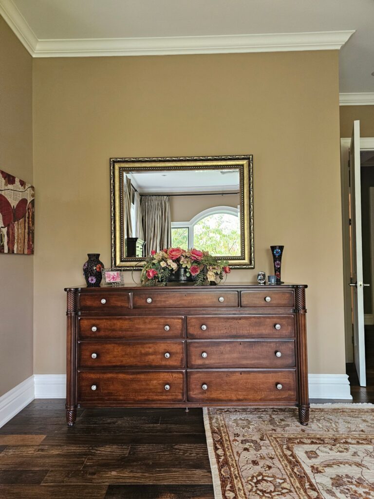 Traditional Brown Dresser Before