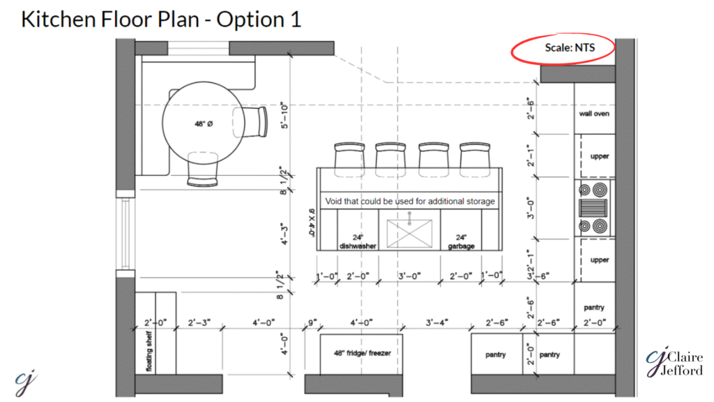 2d Kitchen Floor Plan