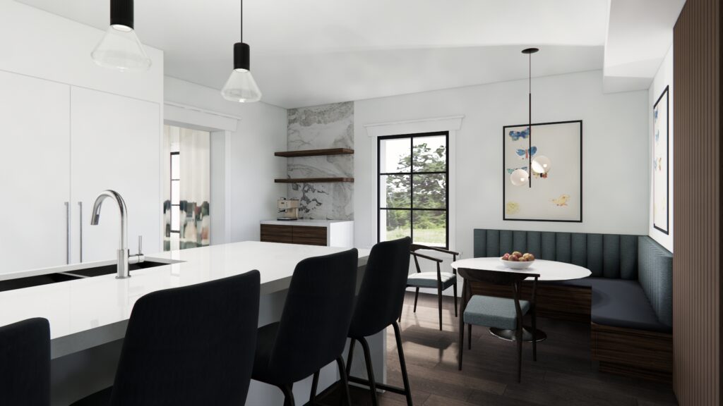 White Kitchen Rendering