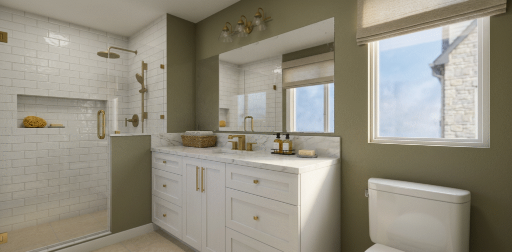 Ross And Lisa Realistic Ai Render Bathroom